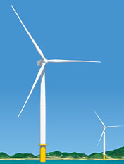 洋上風力発電イメージ
