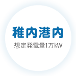 稚内港内 想定発電量1万kW